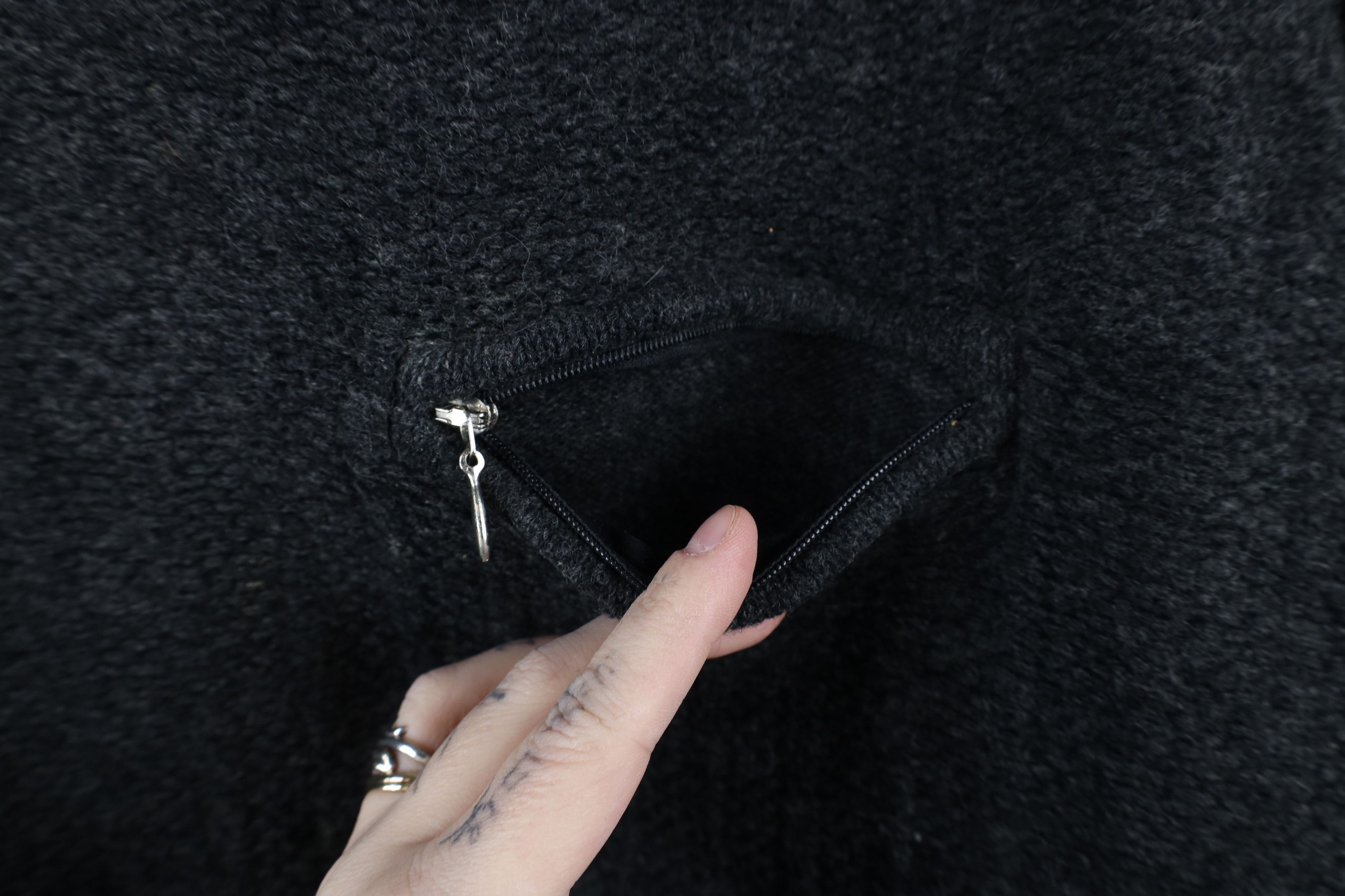 Vintage Vintage 90s Streetwear Ribbed Wool Knit Sweater Gray Size L / US 10 / IT 46 - 6 Thumbnail