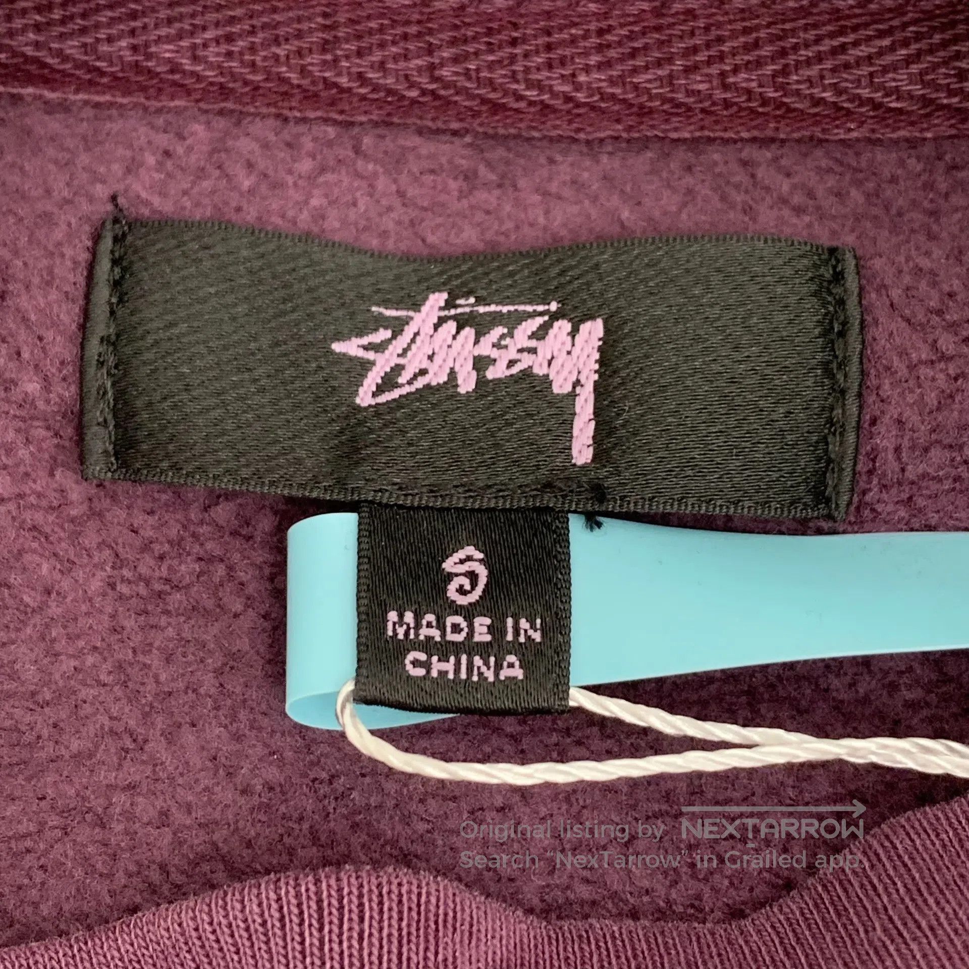 Stussy Stussy Dark Purple Logo Letter Embroidered Cotton Half Hig Size US S / EU 44-46 / 1 - 5 Thumbnail