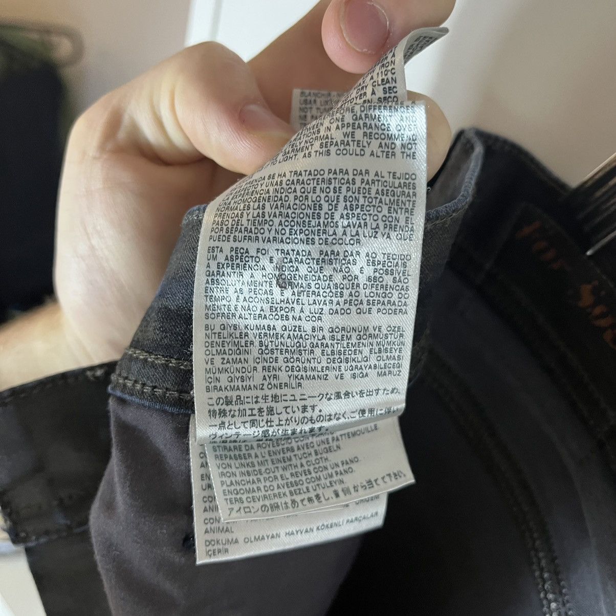 Diesel Vintage Diesel Tepphar Waxed Washed Denim Black Jeans Y2K Size US 31 - 11 Thumbnail
