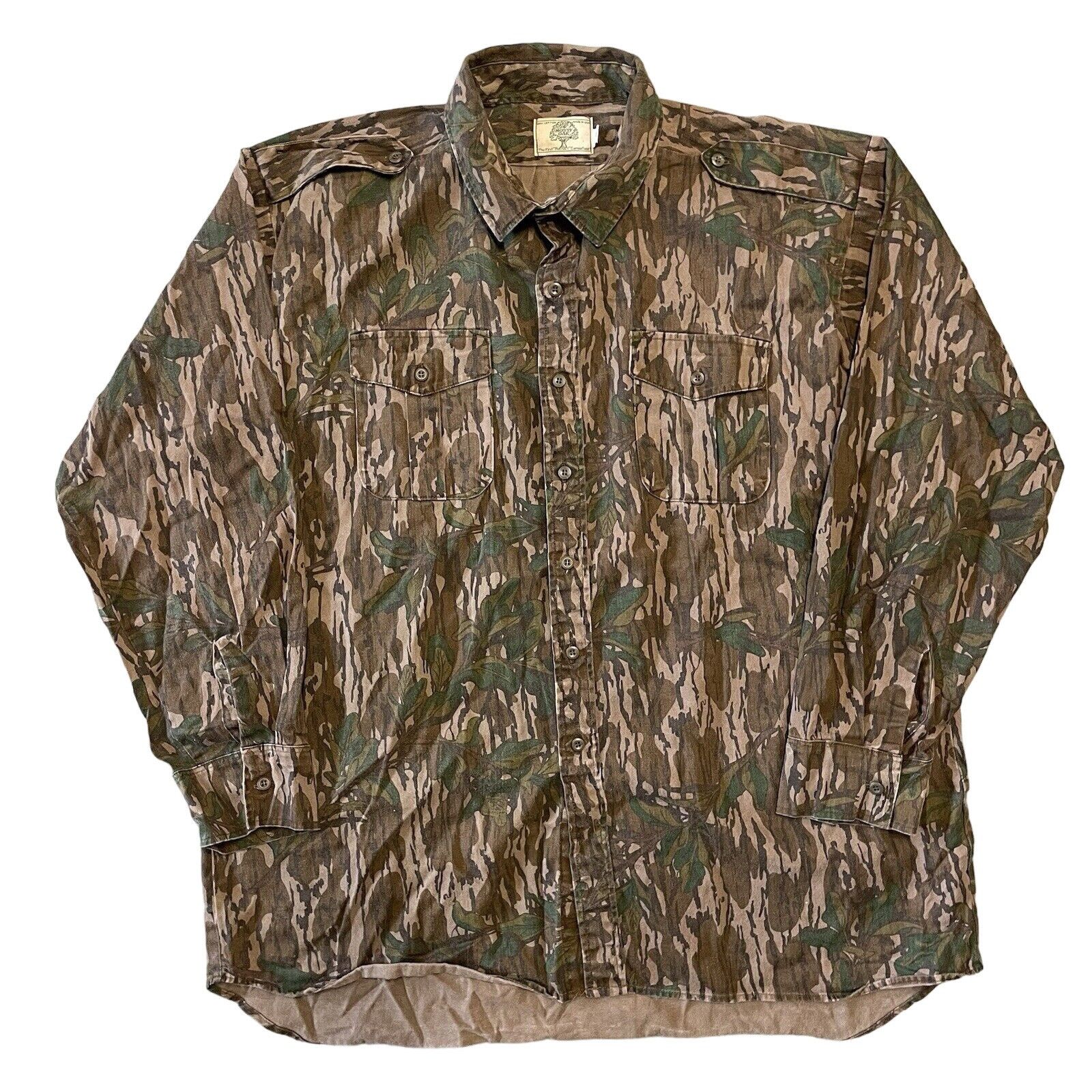 Vintage Vintage Mossy Oak Camo Button Front Shirt Men 2XL Hunting Size US XXL / EU 58 / 5 - 1 Thumbnail