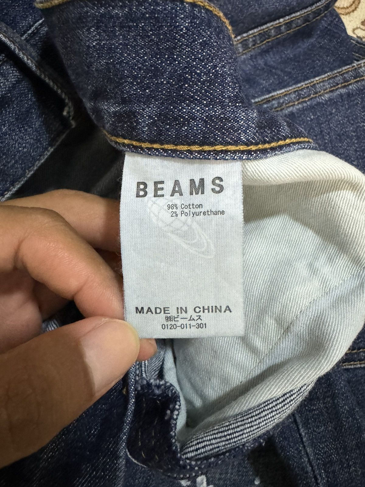 Beams Plus × Japanese Brand × Vintage Vintage Beams Paint Splatter Jeans Size US 35 - 13 Thumbnail
