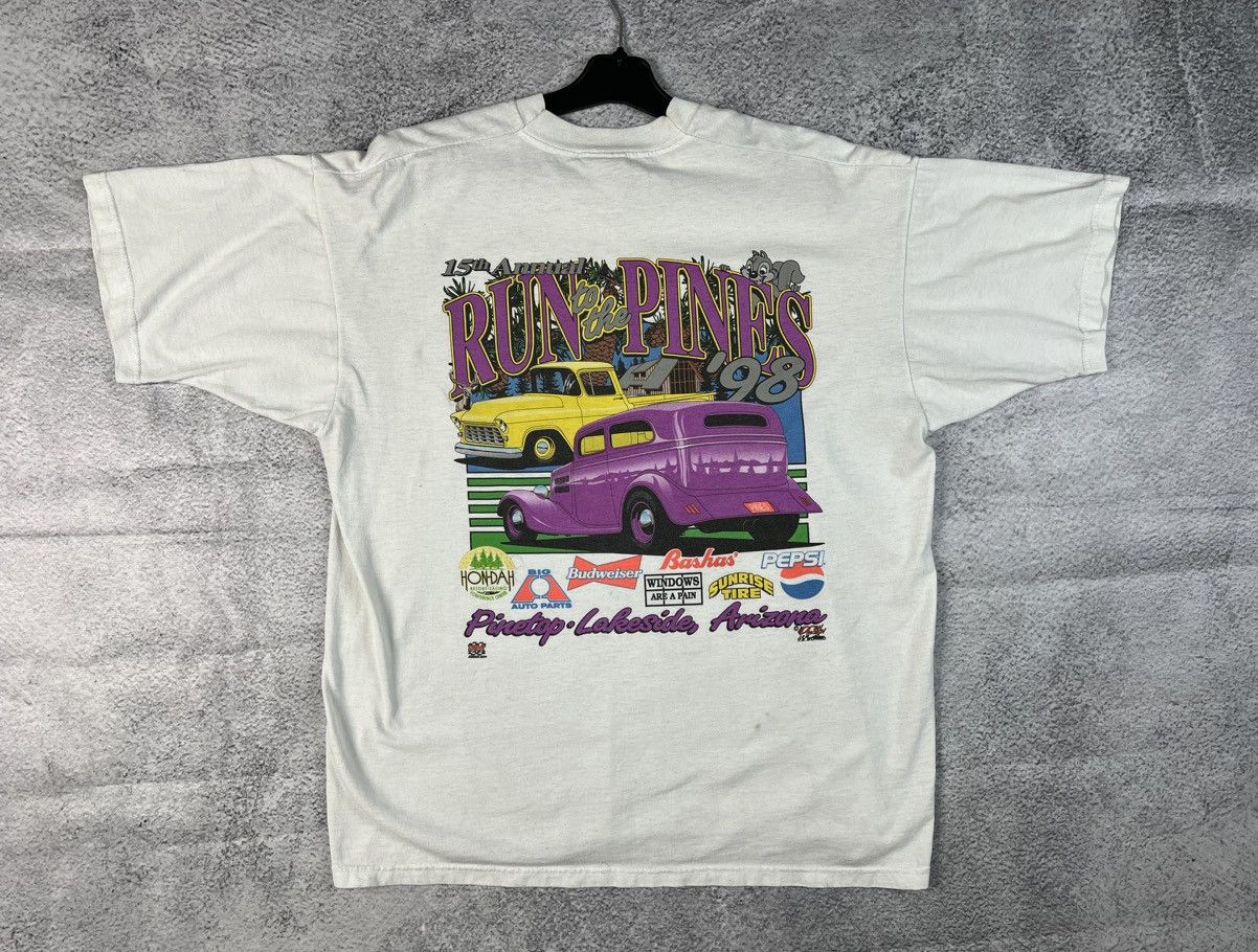 Band Tees × Vintage Vintage FOTL White Run to the Pines Pinetop Lakeside Arizona Size US XL / EU 56 / 4 - 8 Thumbnail