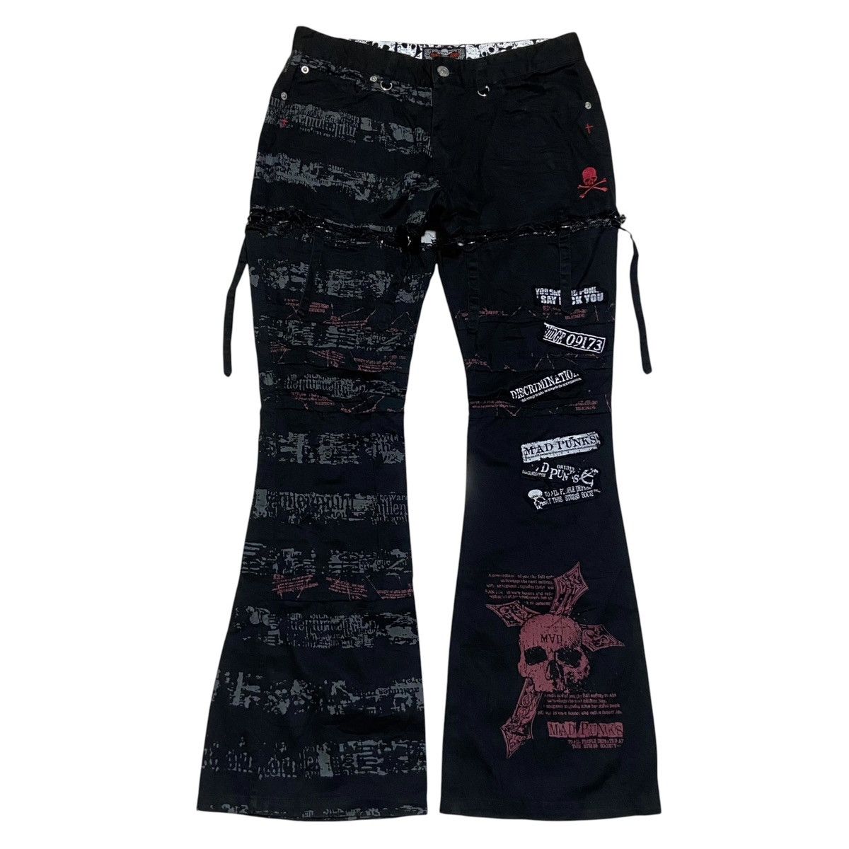 Japanese Brand Lace up pasta denim pant vkei style japanese brand