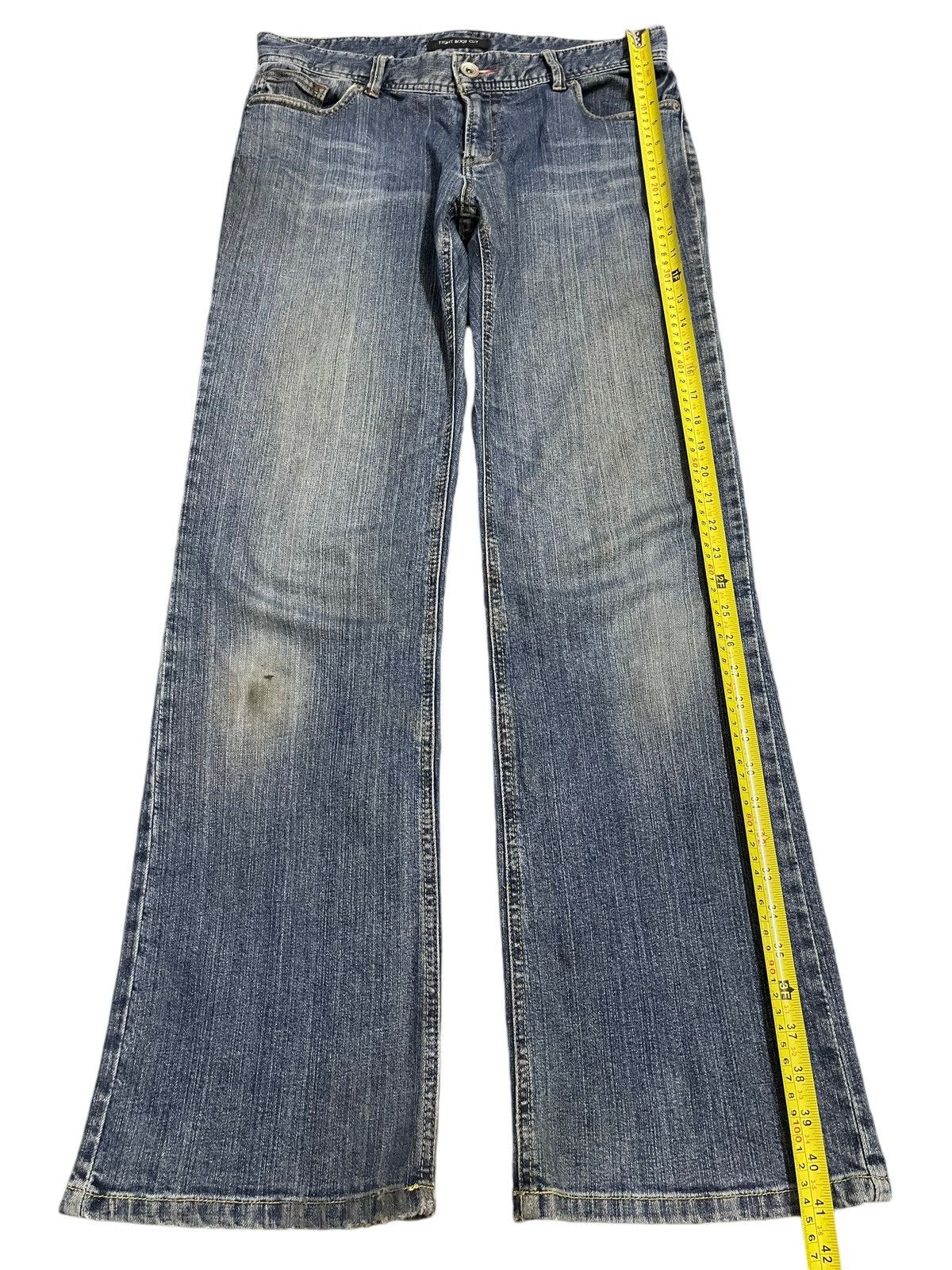 KMRii Vintage Japanese Brand Blue Wash Tight Bootscut Jeans Size US 32 / EU 48 - 12 Thumbnail