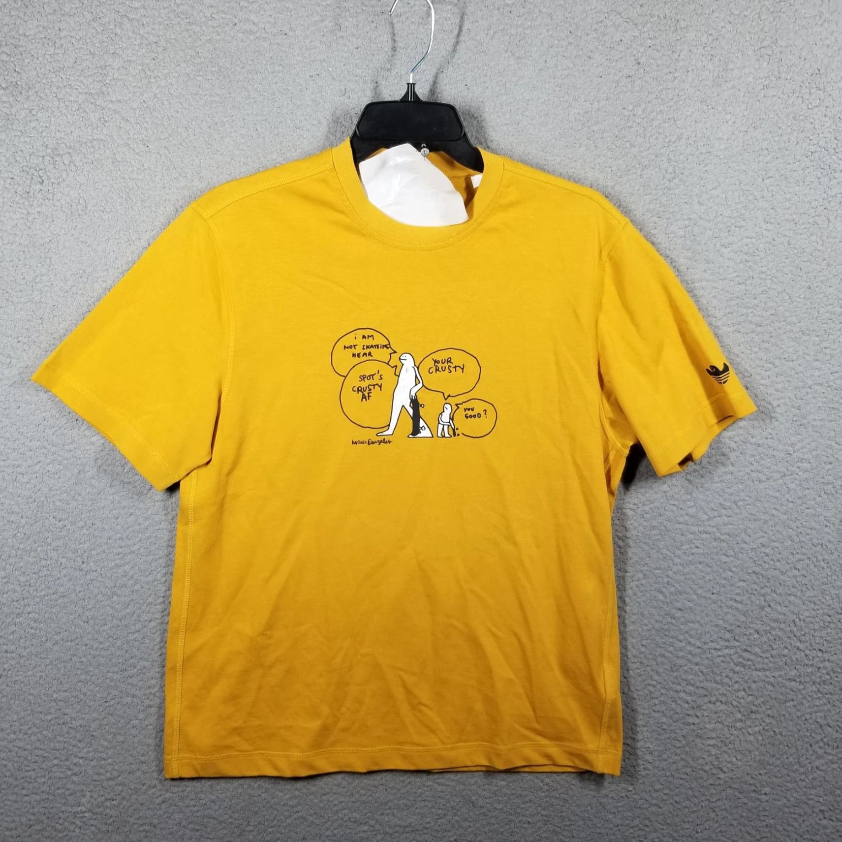 Adidas Adidas Skateboarding Graphic T-Shirt Mens XS Yellow Mark Gonzales Shmoofoil Streetwear Size US XS / EU 42 / 0 - 2 Thumbnail