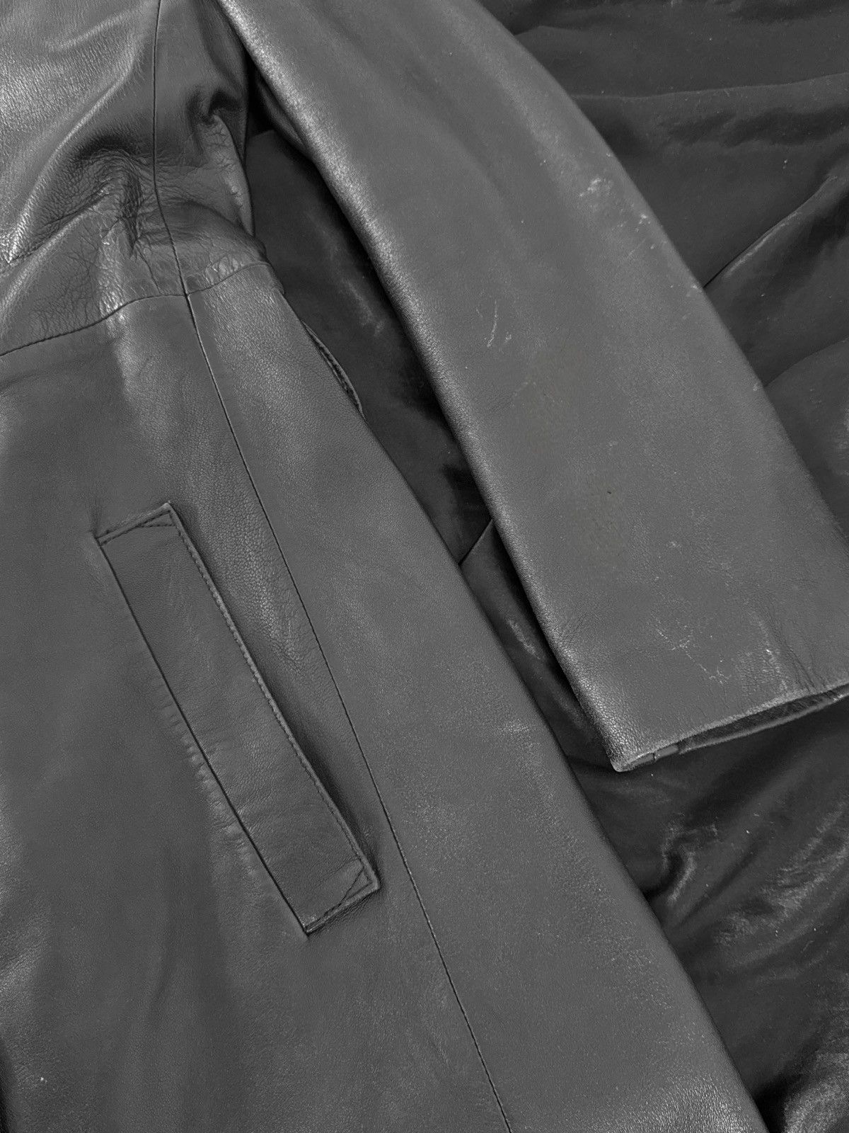 Vintage Iconic super long matrix leather coat Size M / US 6-8 / IT 42-44 - 9 Thumbnail