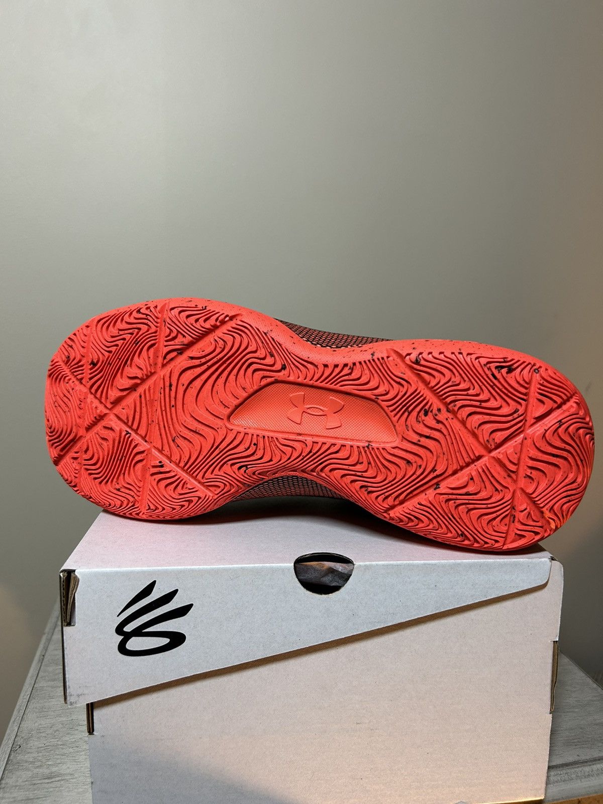 Under Armour Curry HOVR Splash “Black Red” Size US 8 / EU 41 - 5 Thumbnail