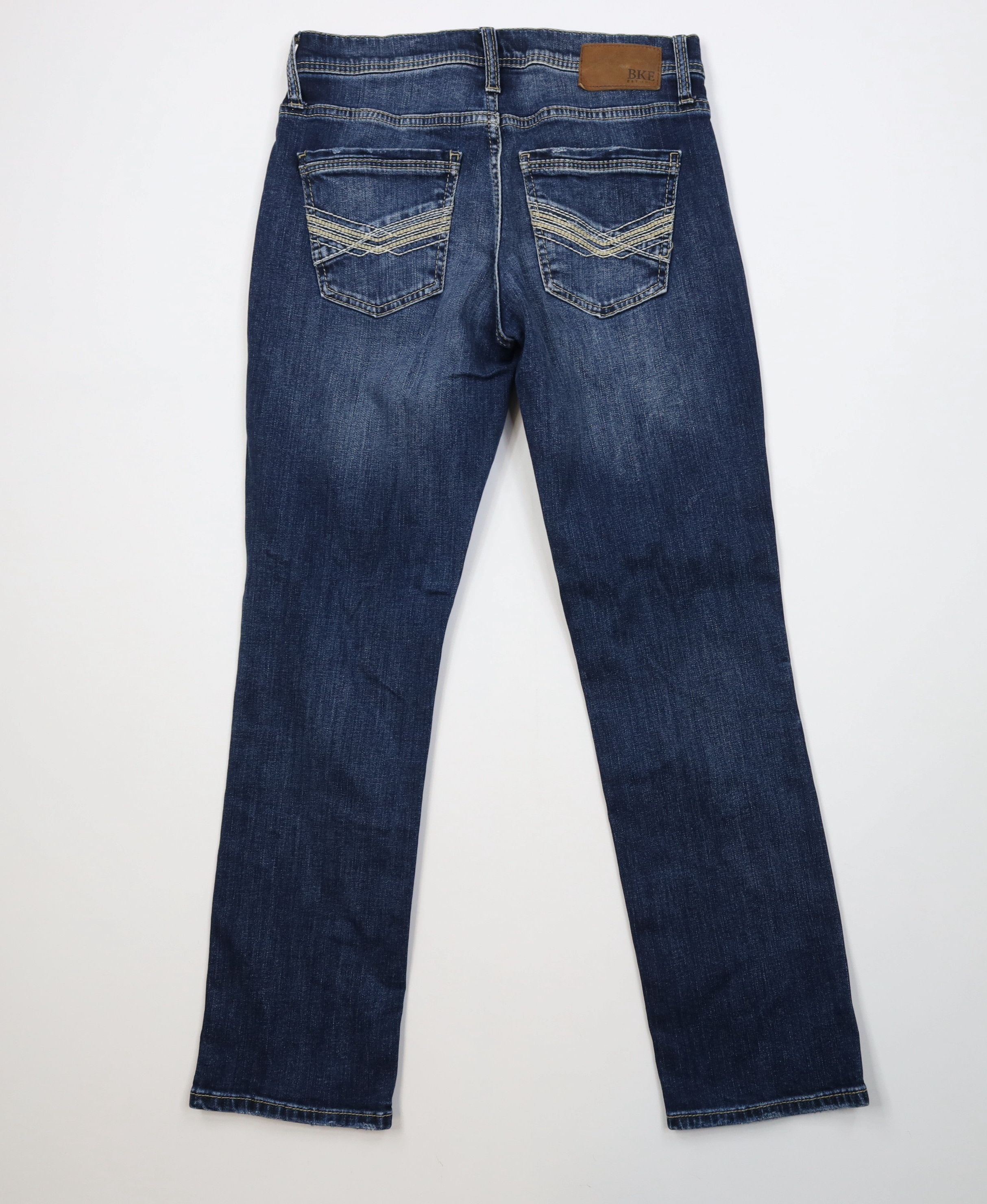 Vintage Buckle BKE Thick Stitch Jake Straight Leg Denim Jeans Size US 30 / EU 46 - 10 Thumbnail