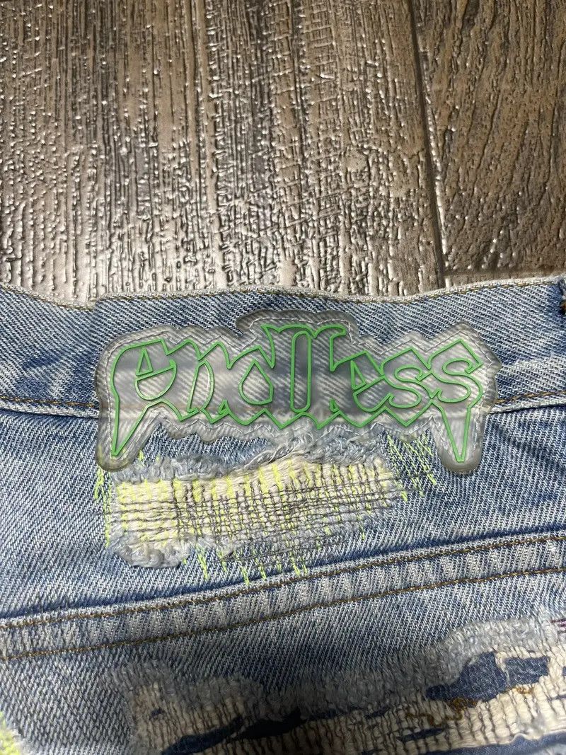 Endless Endless Denim Embroidered Jeans Size US 34 / EU 50 - 3 Thumbnail