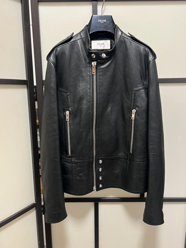 Celine SS24 Sample Racer Blouson Lambskin Jacket Size US S / EU 44-46 / 1 - 10 Thumbnail