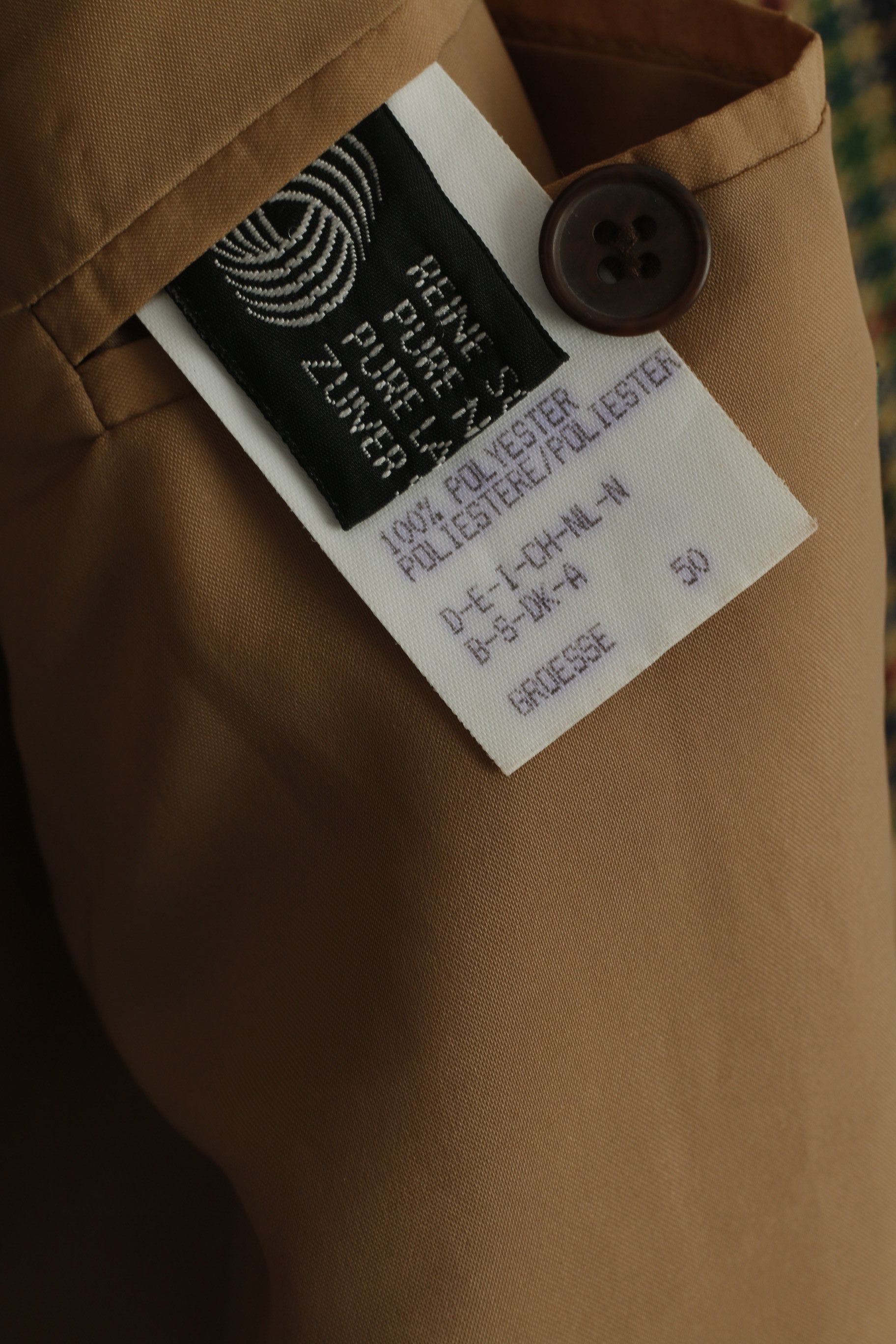 Vintage Michel Luzzi Linea Uomo Men 50 40 Blazer Brown 7763 Size 40R - 6 Thumbnail