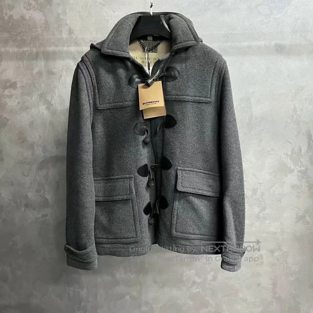 Burberry gray loose hooded jacket by burberry. Size US L / EU 52-54 / 3 - 1 Thumbnail