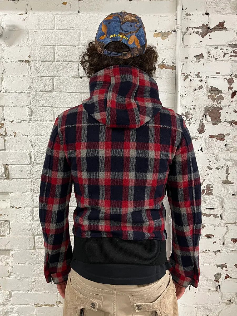 Dolce & Gabbana 2000s Dolce & Gabbana Red & Blue Tartan Hooded Jacket Size US S / EU 44-46 / 1 - 3 Thumbnail