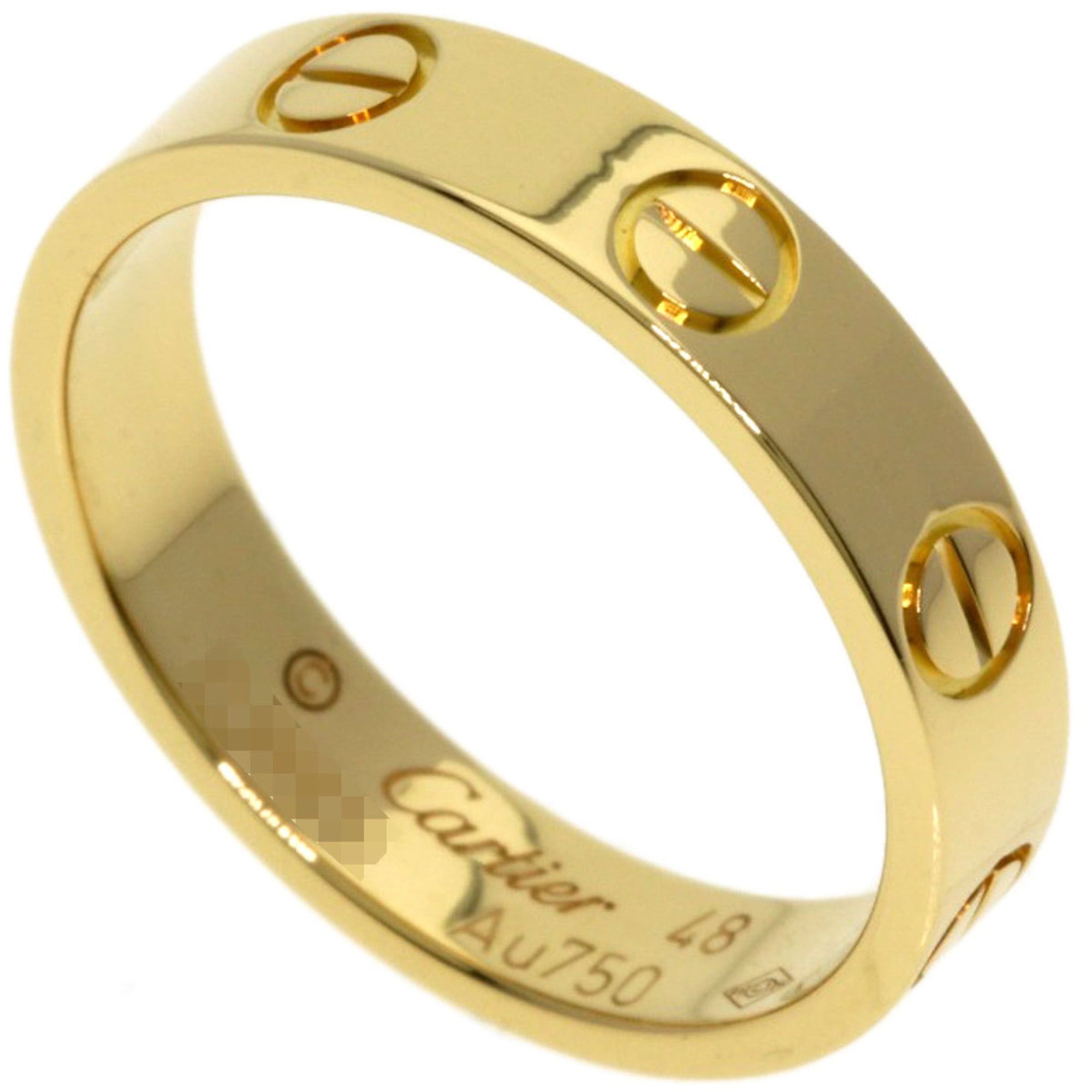 Cartier Cartier Mini Love Ring #48, 18K Yellow Gold, Women's Size ONE SIZE - 1 Thumbnail