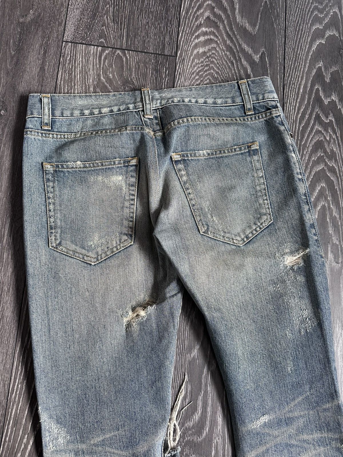 Saint Laurent Paris saint laurent paris aw13 crash distressed jeans Size US 31 - 6 Thumbnail