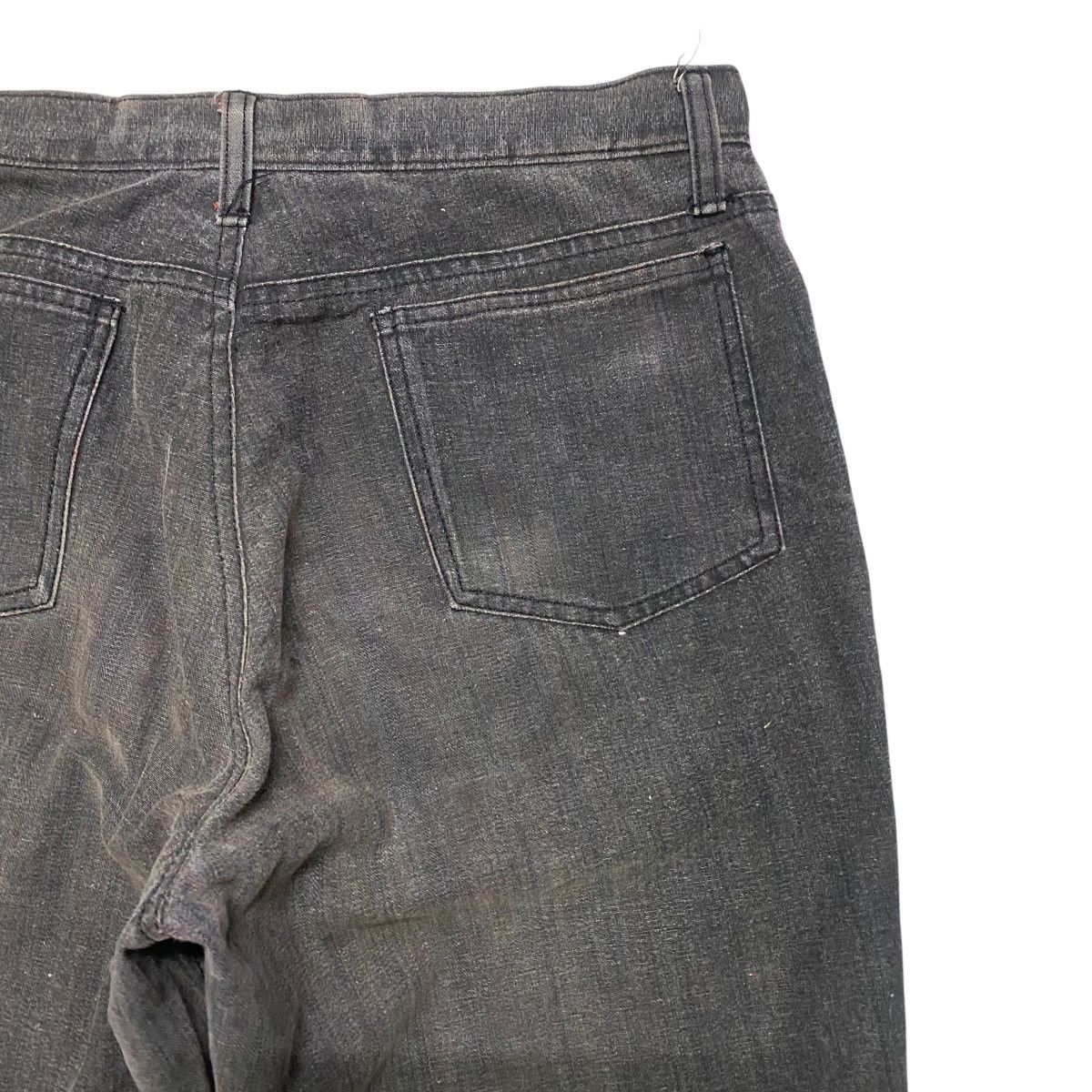 Japanese Brand DOMON HOMME Rainbow Super Flare Denim Jeans Faded Black Size US 31 - 13 Thumbnail