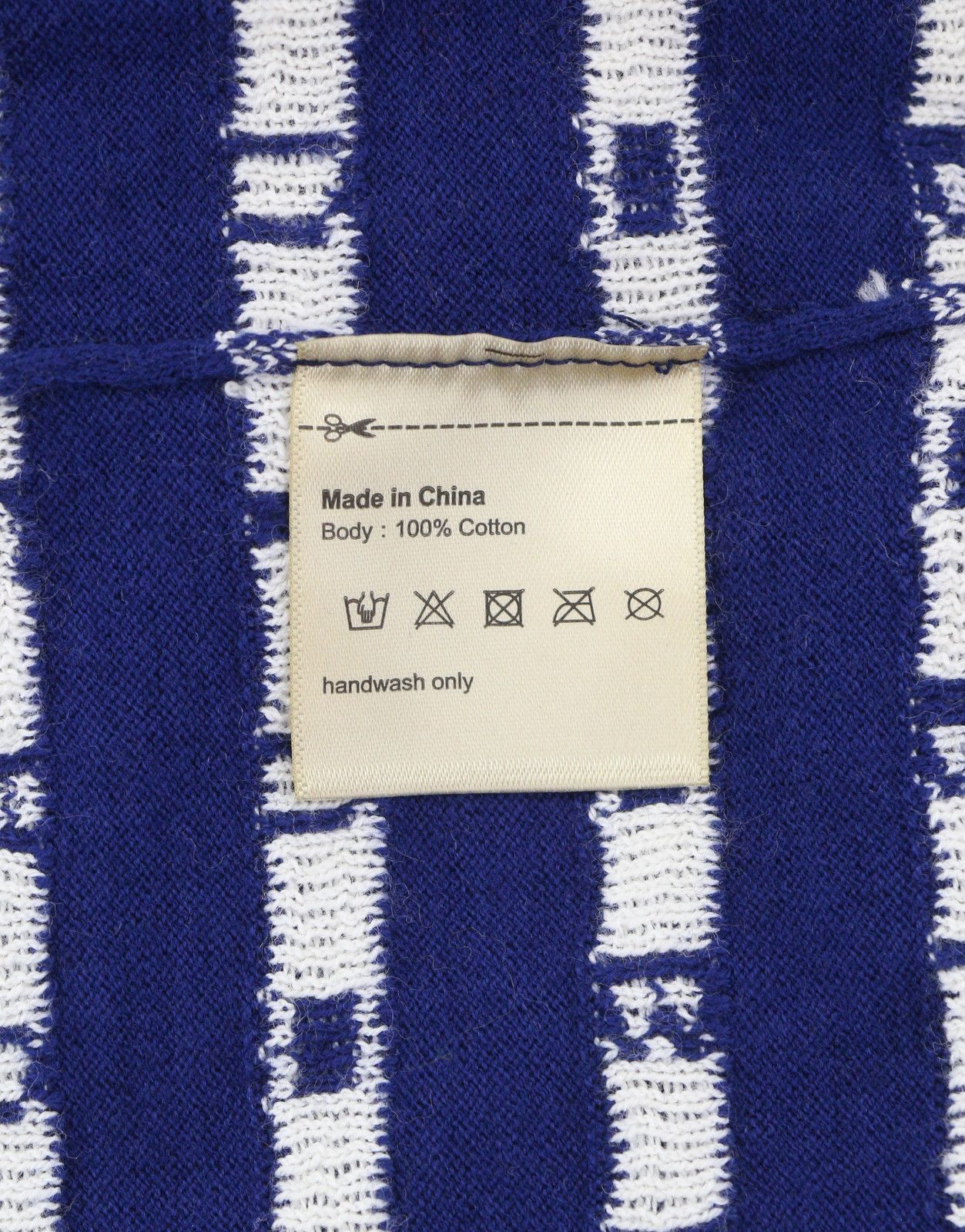 Scotch & Soda M Blue Logo Print Cotton Knit Jumper 88577 Size US M / EU 48-50 / 2 - 7 Thumbnail