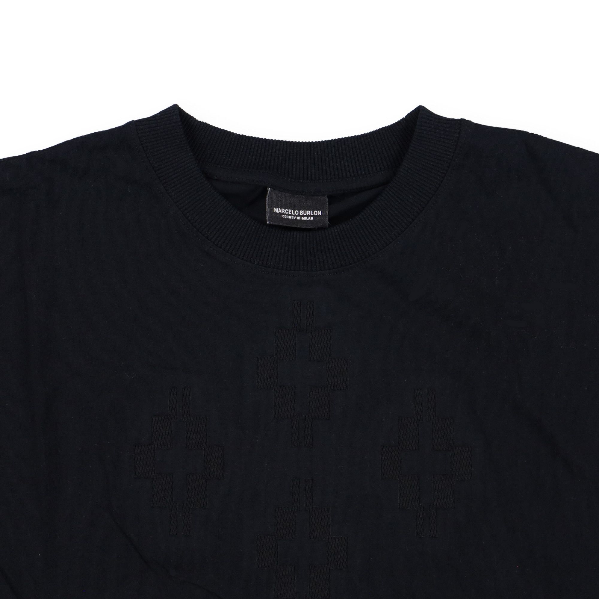 Marcelo Burlon Black Mesh Crosses Oversized T-Shirt Size US S / EU 44-46 / 1 - 4 Thumbnail