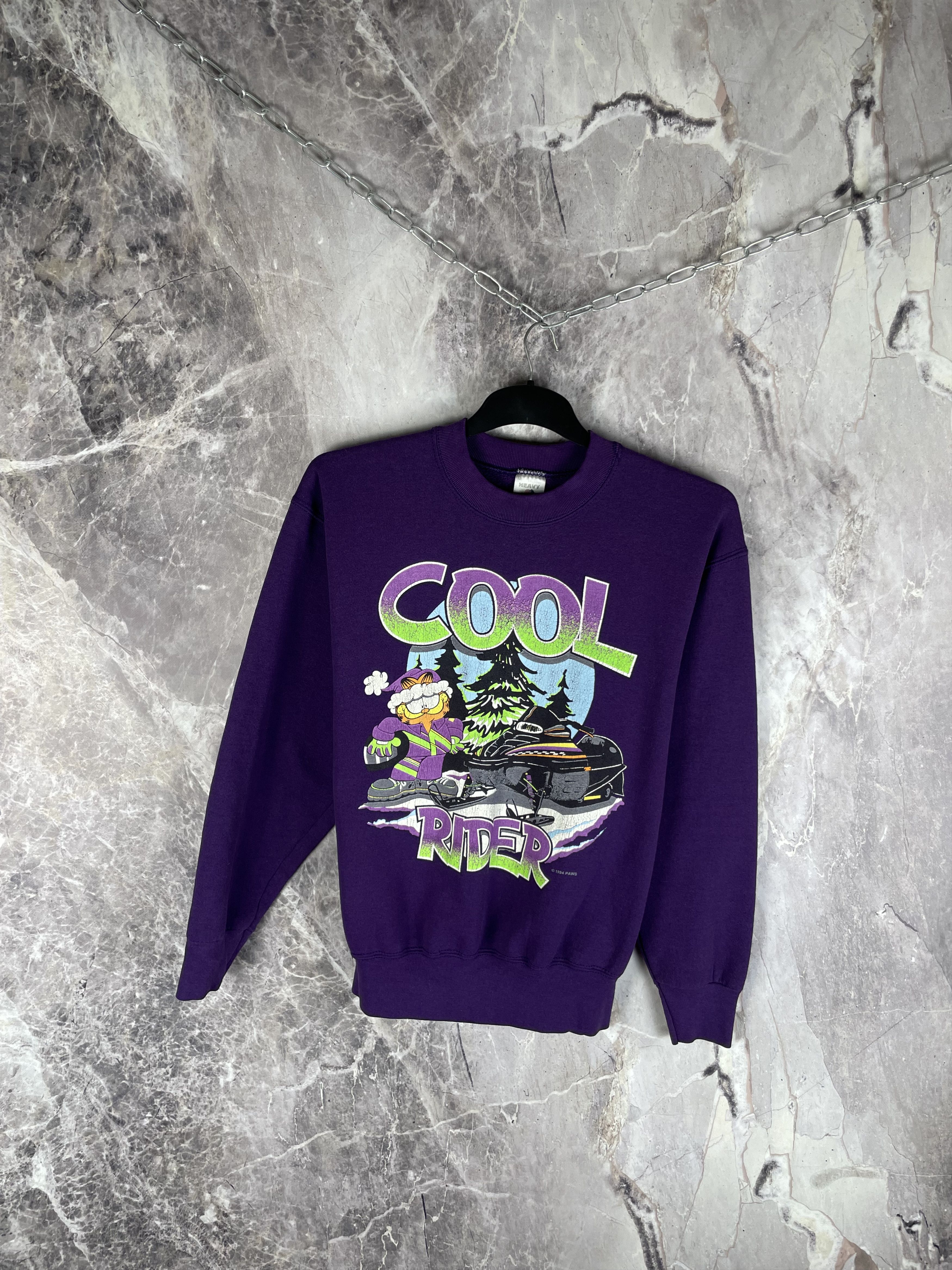 Fruit Of The Loom Vintage 1994 Garfield Crewneck Arctic Cat Size US M / EU 48-50 / 2 - 2 Thumbnail