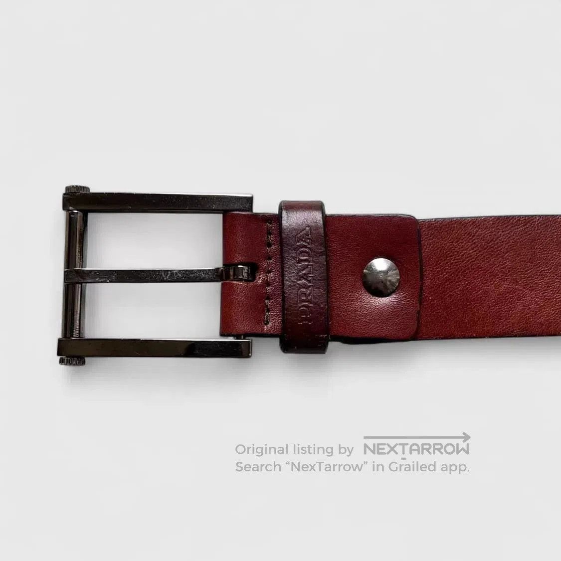 Prada Prada Sport Vintage Leather Belt. Size ONE SIZE - 5 Thumbnail
