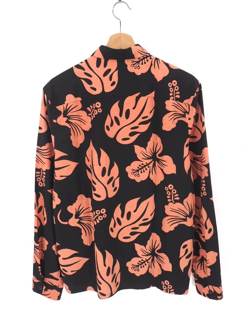 Prada PRADA ss14 Black Orange Floral Shirt 2501-Nextarrow Size US XXS / EU 40 - 4 Thumbnail