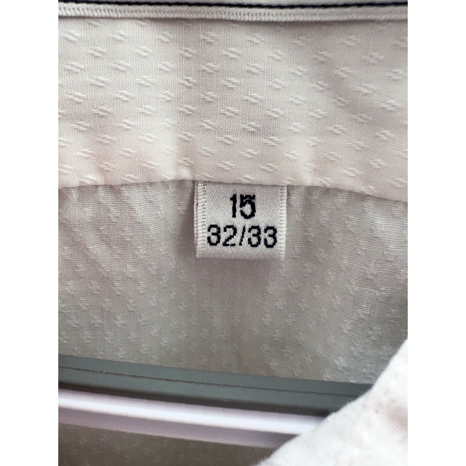Van Heusen Editions by Van Heusen Mens Shirt 15 32/33 White Long Sleeve Button Up Shirt Size US M / EU 48-50 / 2 - 7 Thumbnail