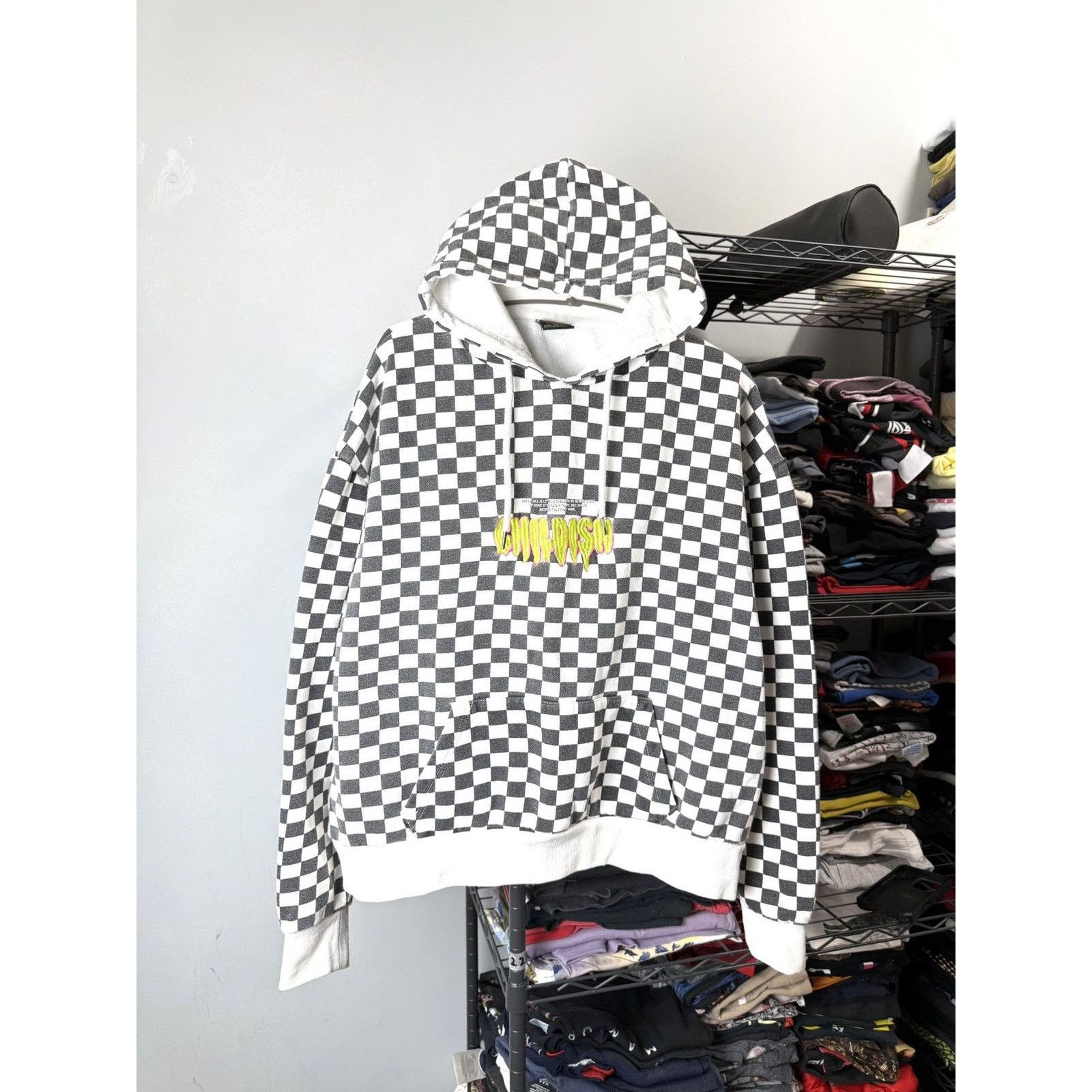 CHILDS Vintage Childish Checkered Embroidered Logo Hoodie Size US M / EU 48-50 / 2 - 2 Thumbnail
