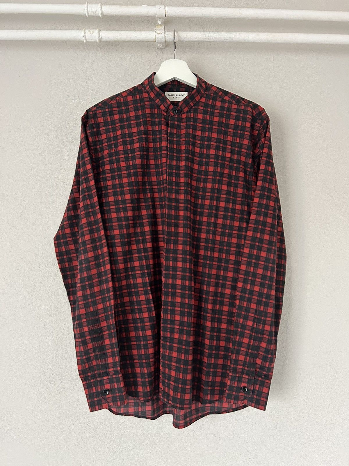 image of Saint Laurent Paris Red Cotton Light Shirt, Men's (Size Small)