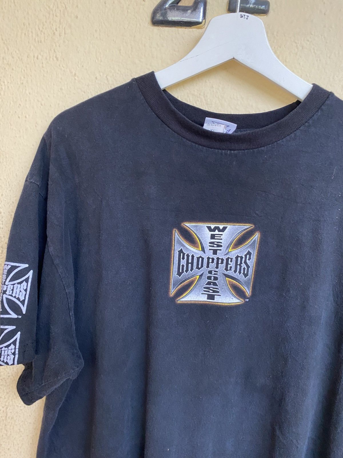 West Coast Choppers Vintage 90s Distressed West Coast Choppers Tee Size US XL / EU 56 / 4 - 6 Thumbnail