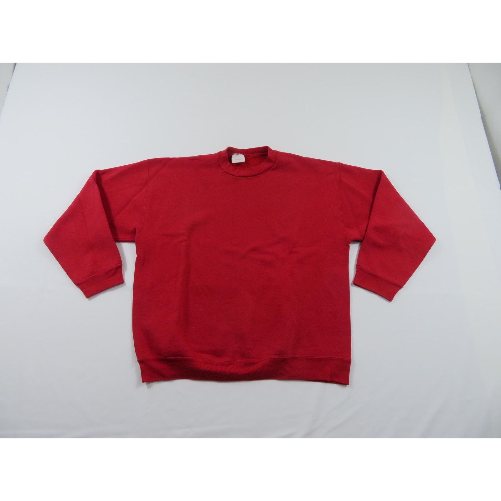 Tultex Tultex Blank Plain Red Sweatshirt Sz XL 1990s Size US XL / EU 56 / 4 - 1 Thumbnail