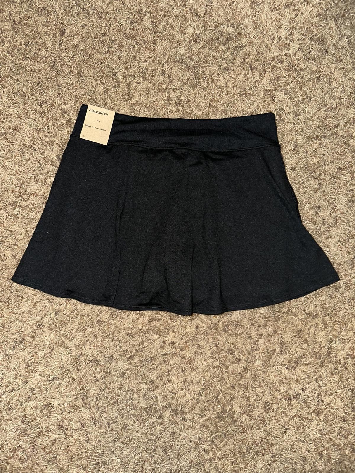 Nike Nike Women's Tennis Court Flouncy Black Golf Skort Size 28" / US 6 / IT 42 - 2 Thumbnail