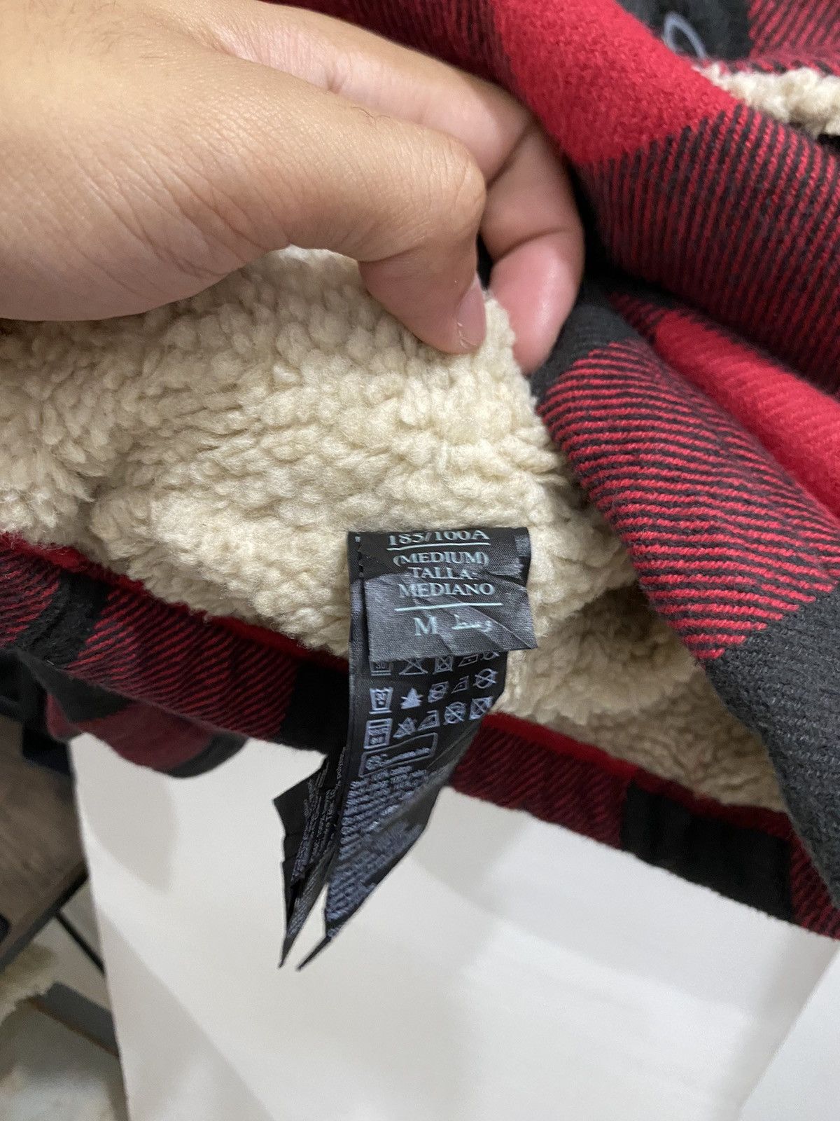 Allsaints ALL SAINTS CLAYPOOL CHECK SHERPA JACKET Size US M / EU 48-50 / 2 - 5 Thumbnail