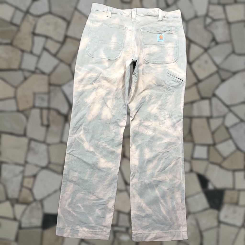 Carhartt VINTAGE Carhartt 102291 Acid Wash Tie Dye Relaxed Pants Canvas Mens 32x30 32x29 5-Pocket Workwear Jeans Belt Loops Brown Carhartt Logo Pockets Size US 32 / EU 48 - 1 Thumbnail