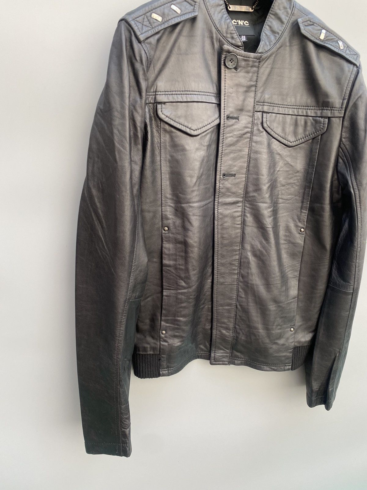 Costume National S/S 2008- CNC- Leather Biker Jacket Size US S / EU 44-46 / 1 - 3 Thumbnail