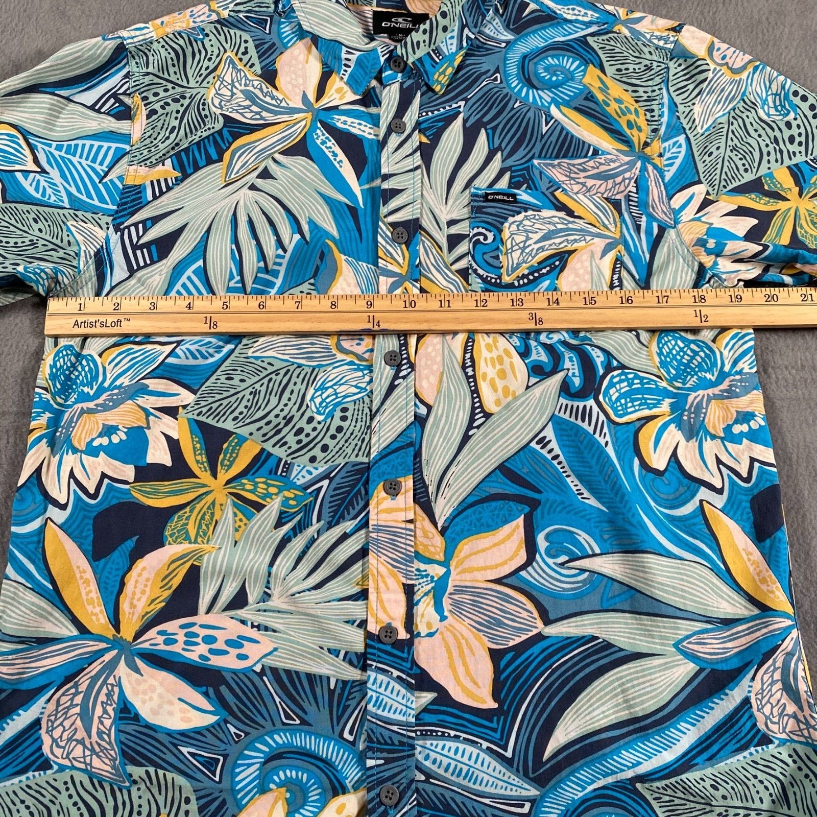 O'Neill ONeill Oasis Modern Fit Shirt Hawaiian Tee Mens M Floral Size US M / EU 48-50 / 2 - 4 Thumbnail