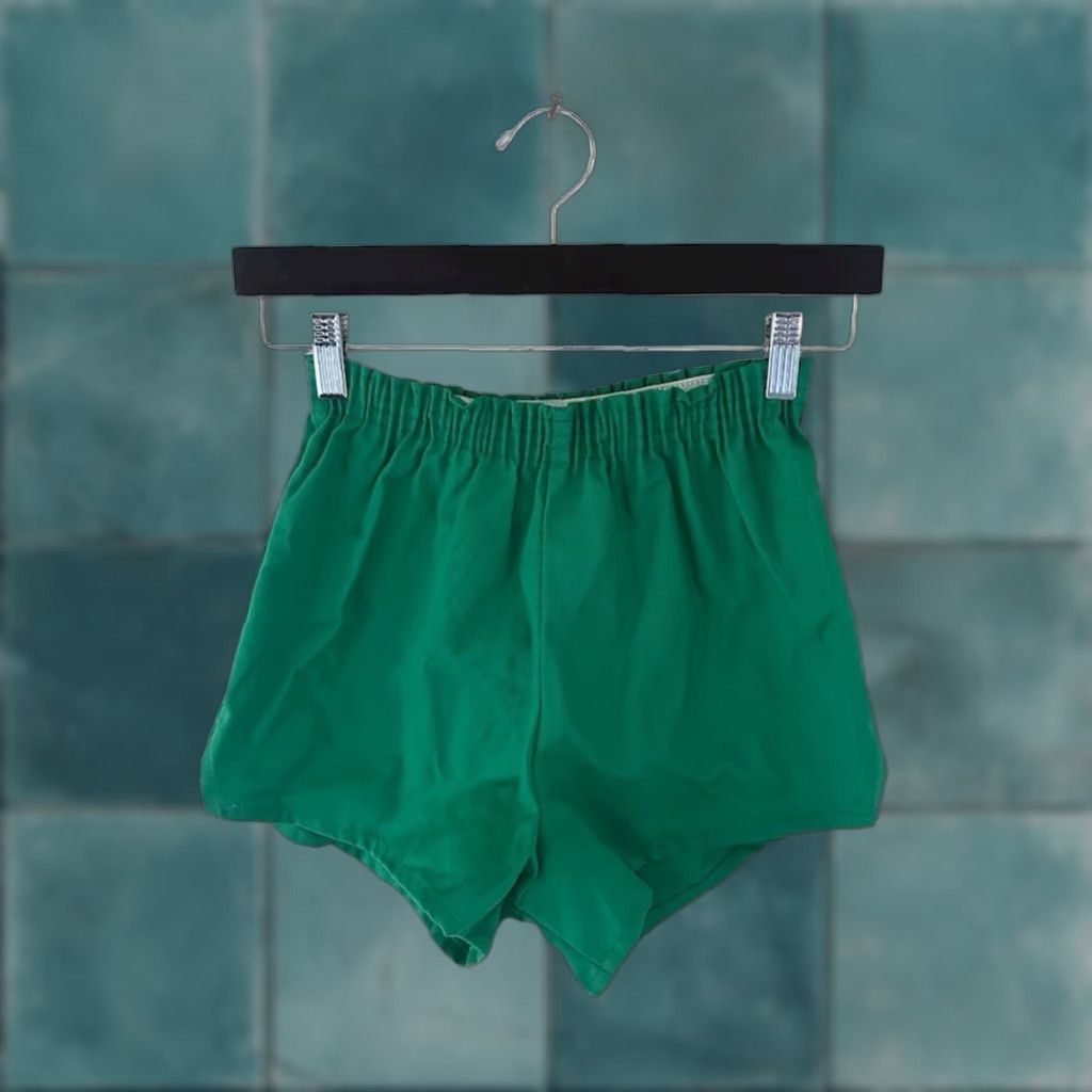 Augusta Sportswear VINTAGE Augusta Sportswear Gym Shorts Men S Green 90s Athletic Elastic Waist NWOT NOS 50/50 Made in USA Size US 29 - 1 Thumbnail