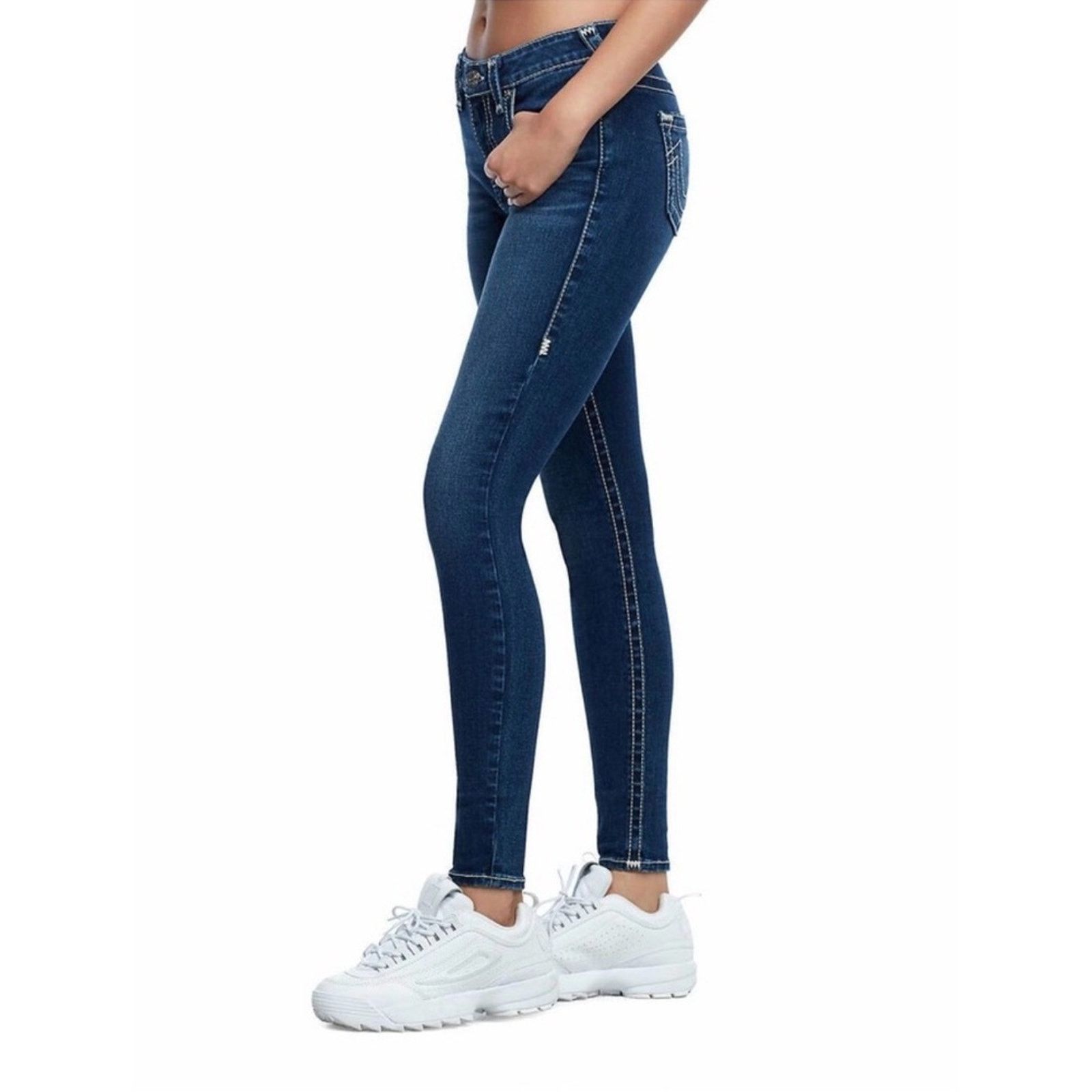True Religion True Religion Halle Super T Skinny Fit Stretch Jeans.Size 26 Size 26" / US 2 / IT 38 - 3 Thumbnail