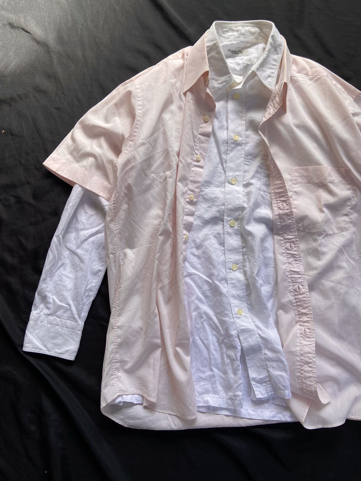 Christian Dior Monsieur × Vintage VINTAGE CHRISTIAN DIOR 2 IN 1 CASUAL BUTTON SHIRT Size US XL / EU 56 / 4 - 3 Thumbnail