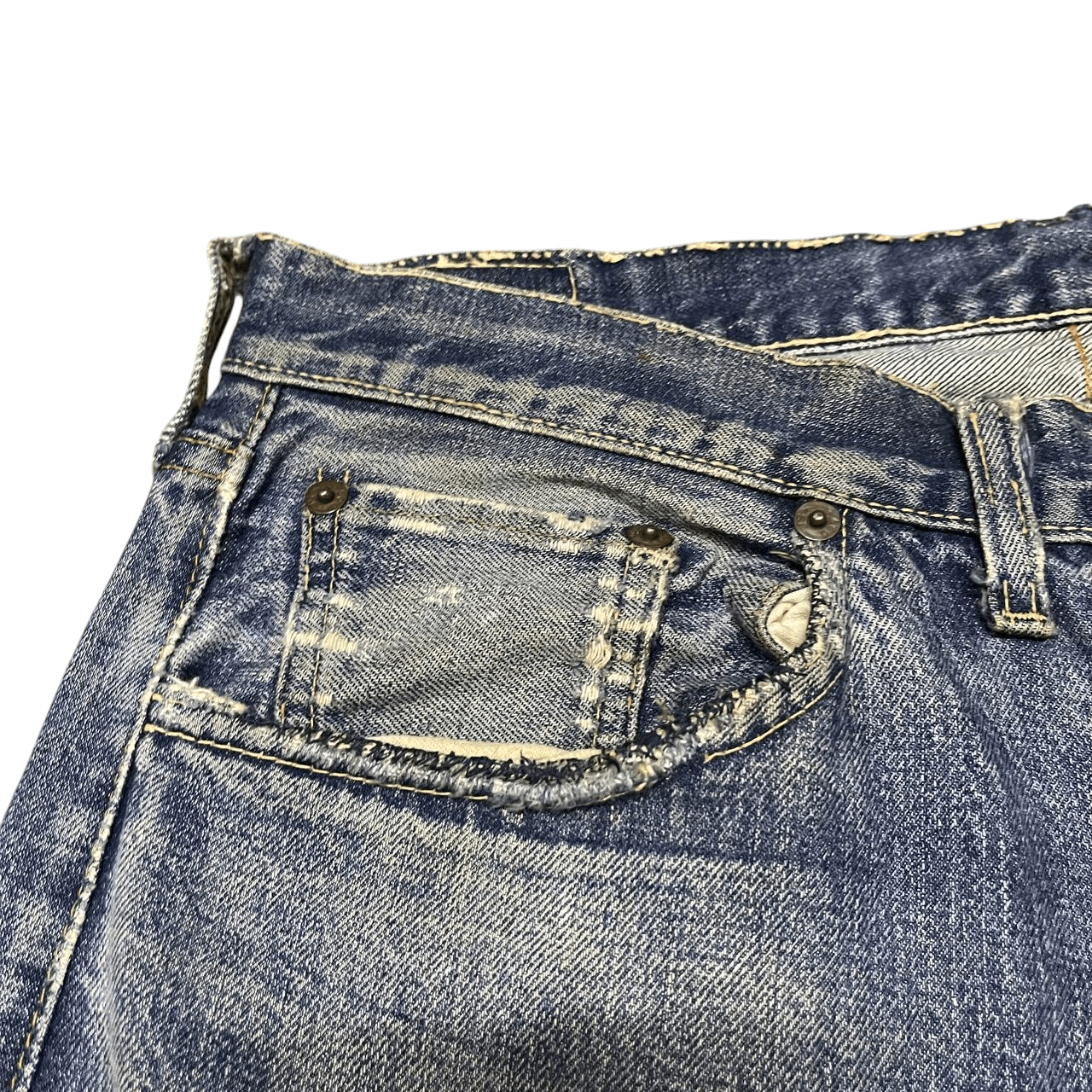 Levi's Vintage 60s Levis 501 Big E Denim Button No 2 Size US 32 / EU 48 - 4 Thumbnail