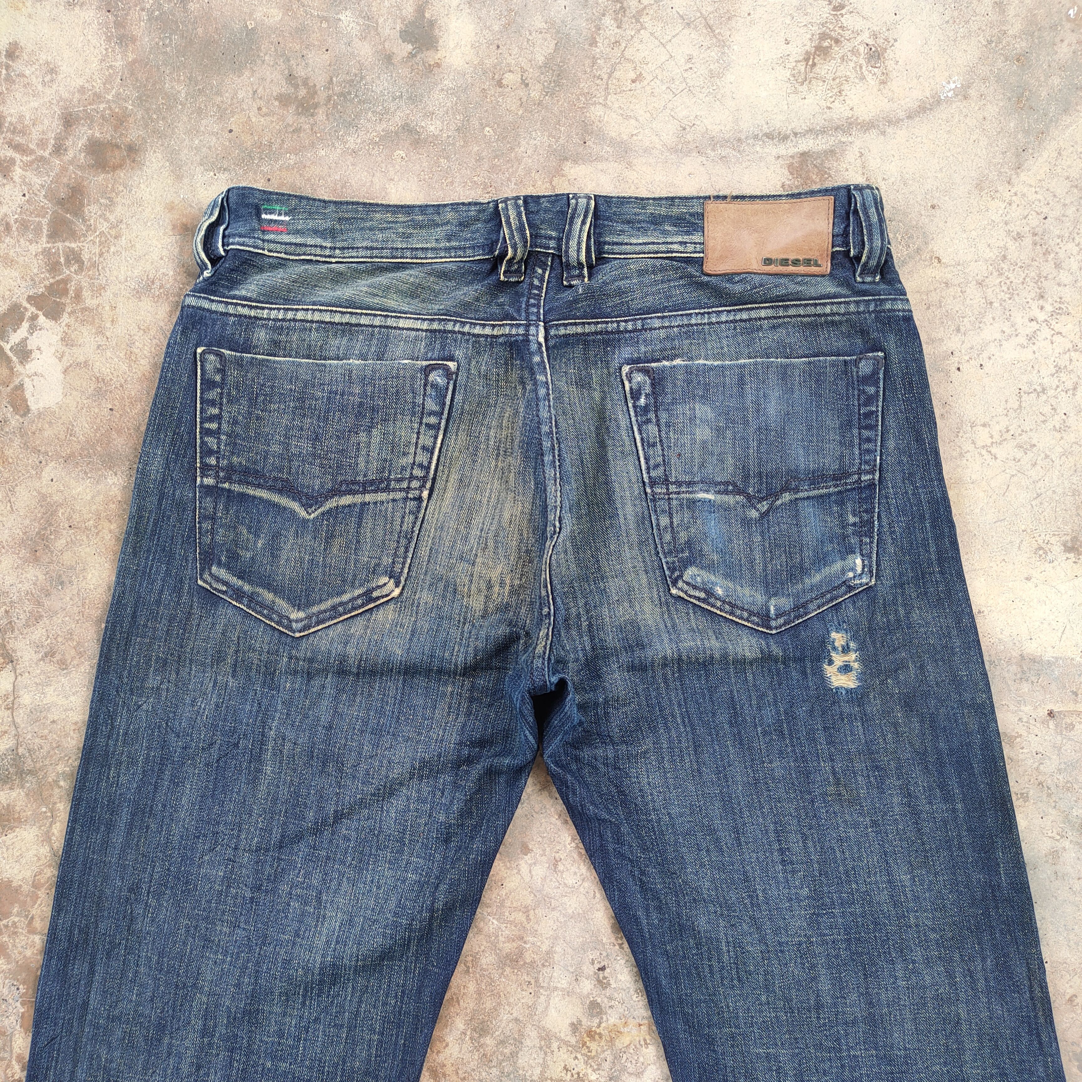 Diesel W34×34 VINTAGE DIESEL FADED RIPPED JEANS DENIM PANTS Size US 34 / EU 50 - 11 Thumbnail