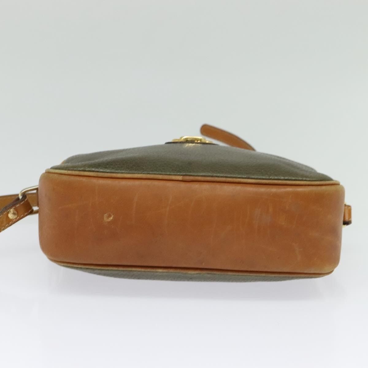Celine CELINE Shoulder Bag Leather Khaki Gold Size ONE SIZE - 9 Thumbnail