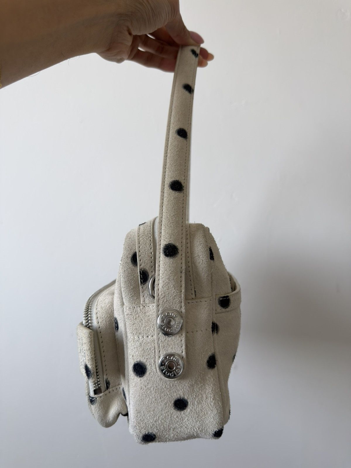 Acne Studios Acne Studios Camero Runway Bag Polka Dot Suede Limited Ed. Size ONE SIZE - 17 Thumbnail