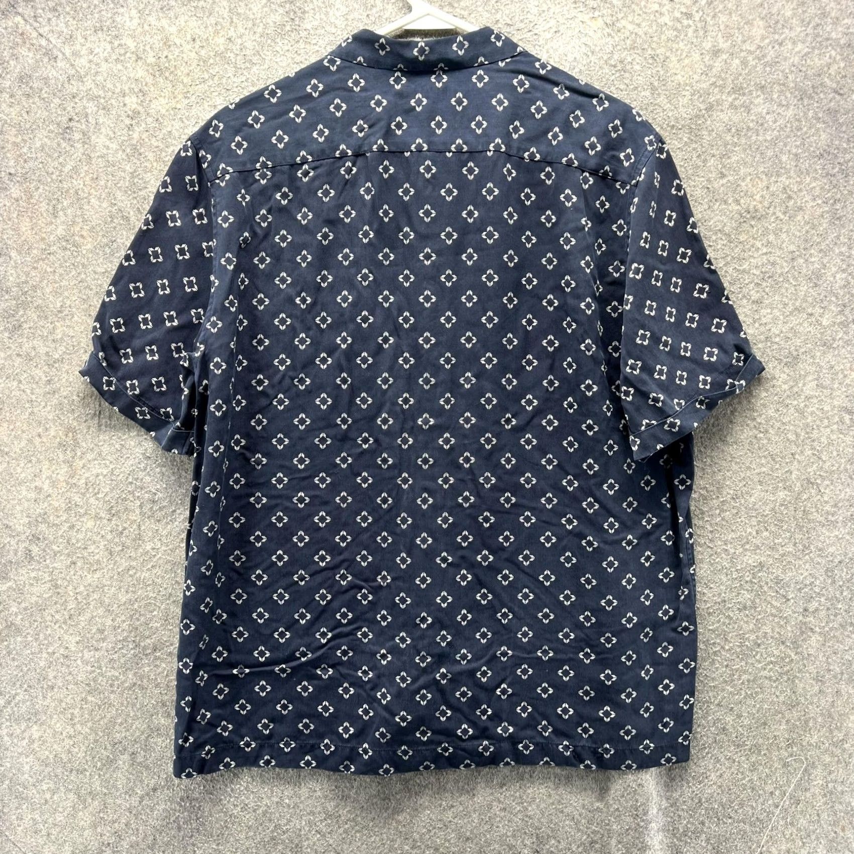 Ted Baker Ted Baker Shirt Mens XL Blue Geometric Short Sleeve Button Front Casual Top 5 Size US S / EU 44-46 / 1 - 2 Thumbnail