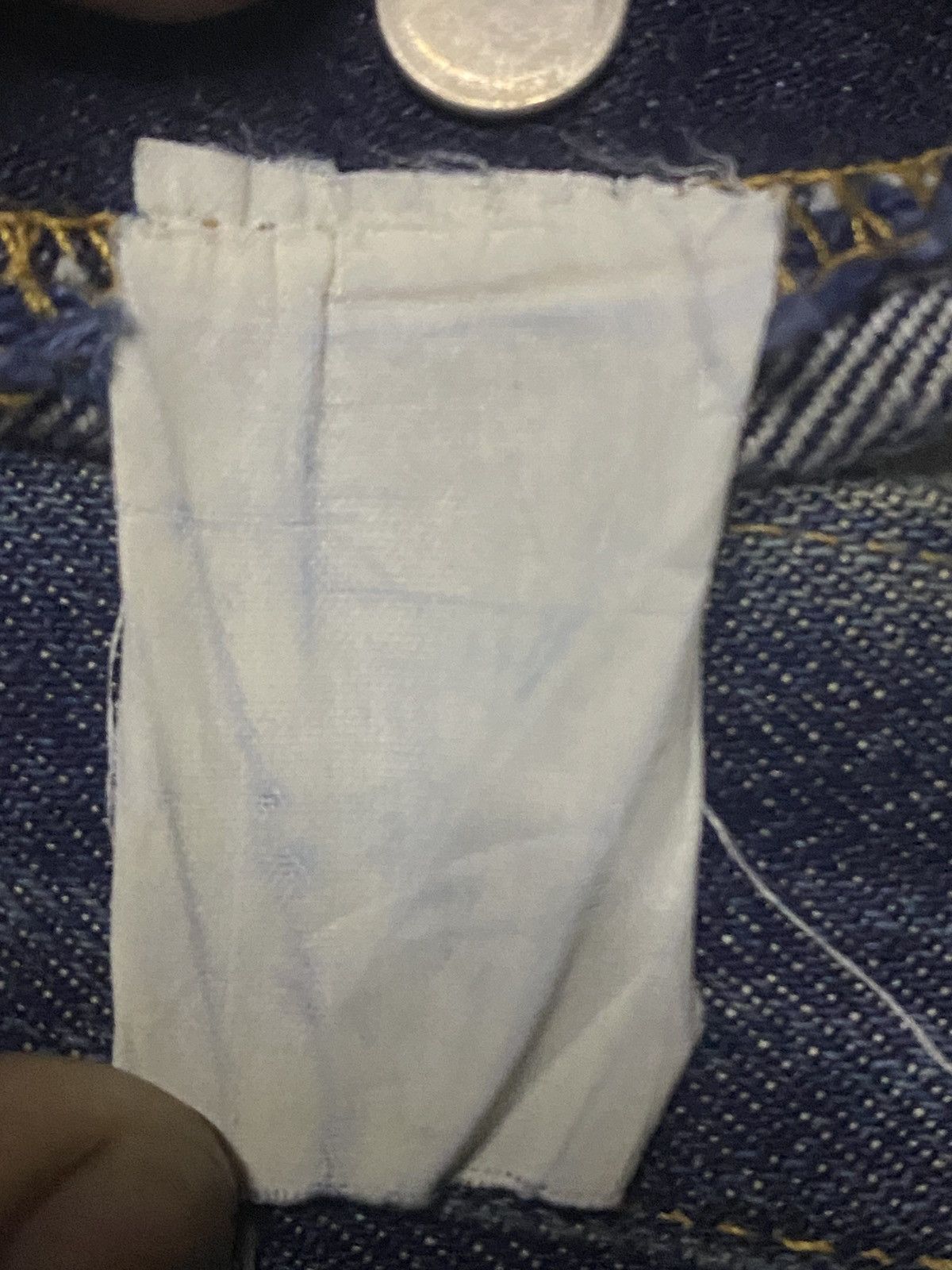 Supreme Vintage Supreme Denim Selvedge Baggy Heavy Repair Jeans Size US 33 - 23 Thumbnail