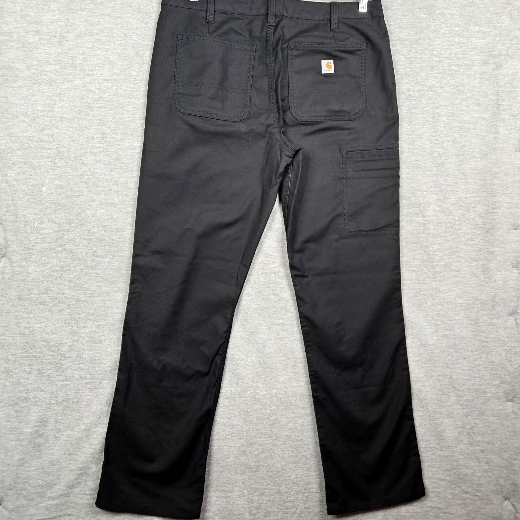 Carhartt Carhartt Women's Rugged Flex Loose Fit Canvas Work Pant Regular Size 16 Black Outdoor Casual Winter Spring Summer Fall Pants Mens? Size 38" / US 16 / IT 52 - 6 Thumbnail
