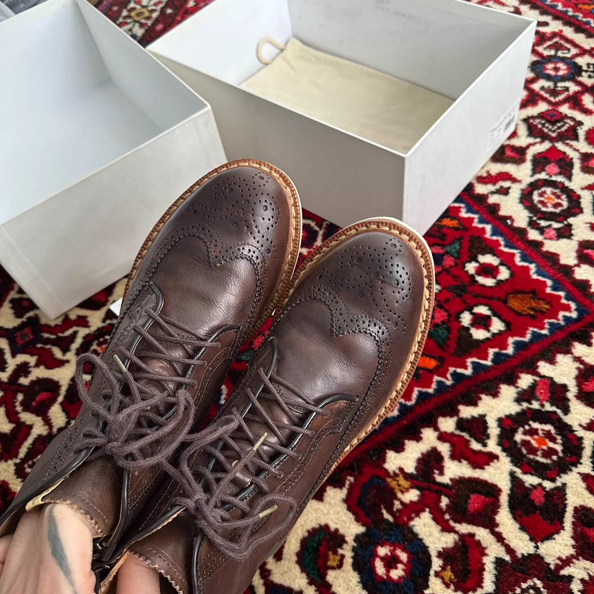 Visvim visvim 12AW PATRICIAN DK.BROWN 8 Brogue Boot Size US 8 / EU 41 - 3 Thumbnail