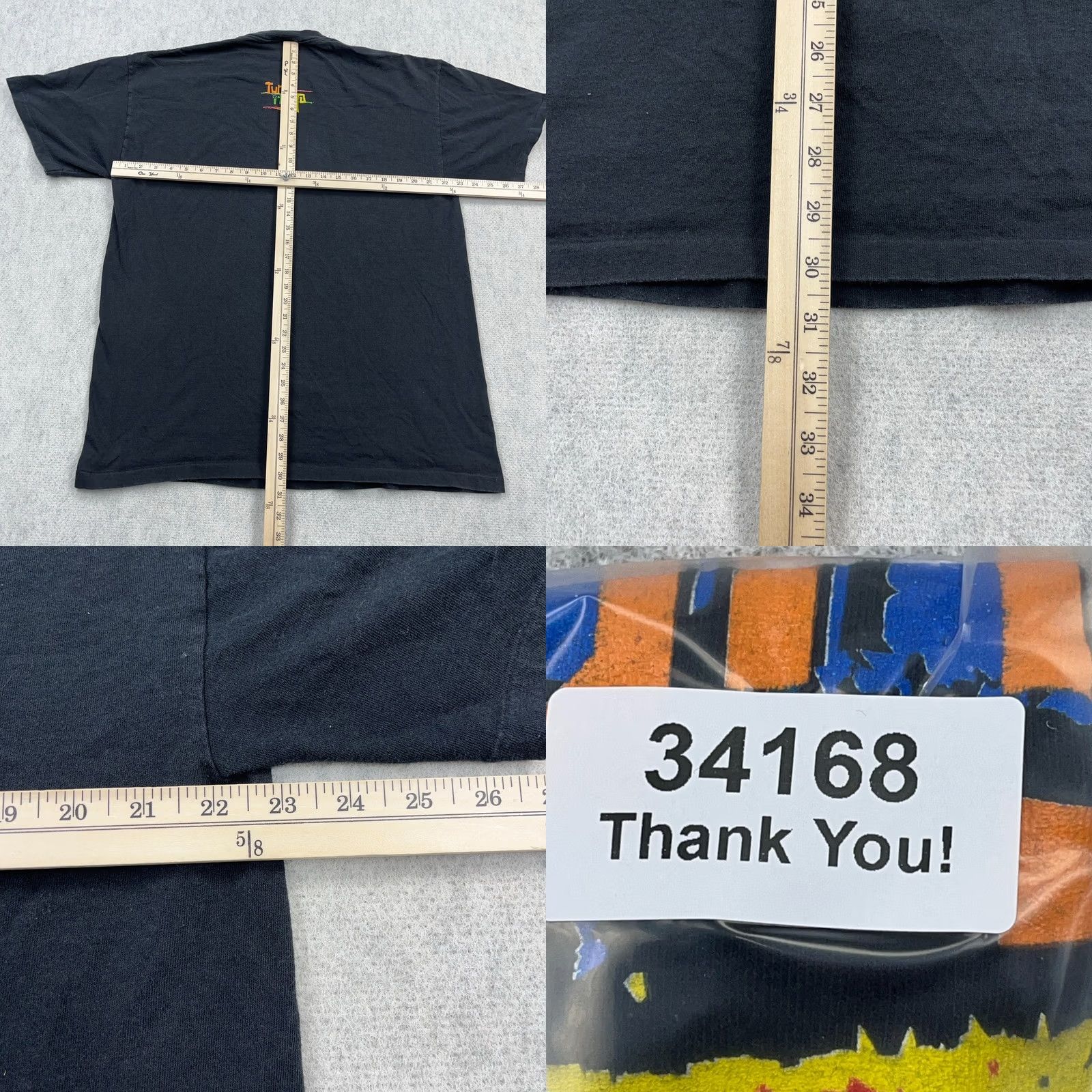 Delta VINTAGE Delta Mellow Yellow Shirt Men XL Black Tee Single Stitch 90s Sprite Soda Pop B Shirt XL Black 90s Rock Retro Mens Size US XL / EU 56 / 4 - 8 Thumbnail