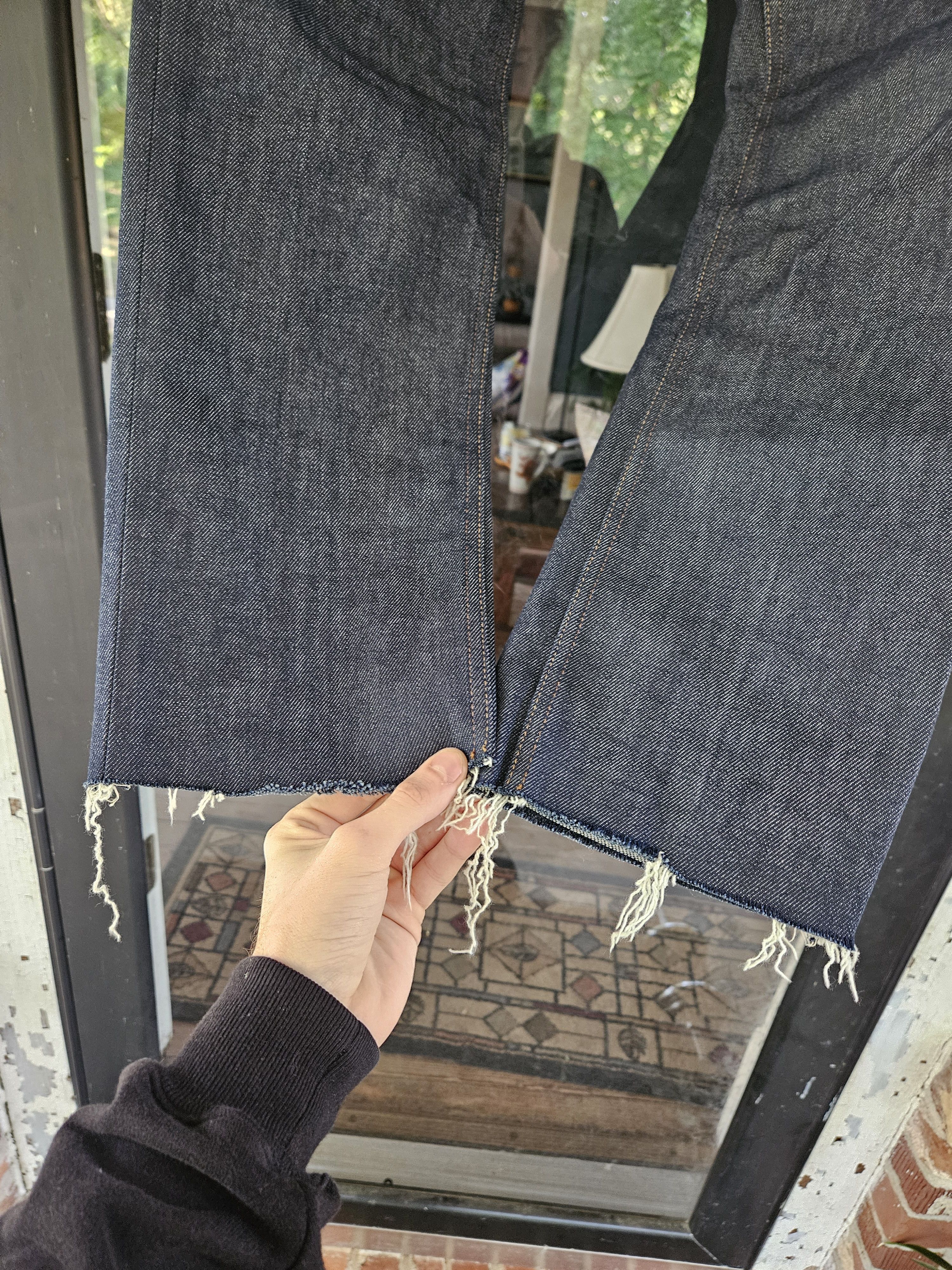 Acne Studios Blå Konst North Indigo Back Patch Dark Blue Denim Jeans Size US 34 / EU 50 - 3 Thumbnail