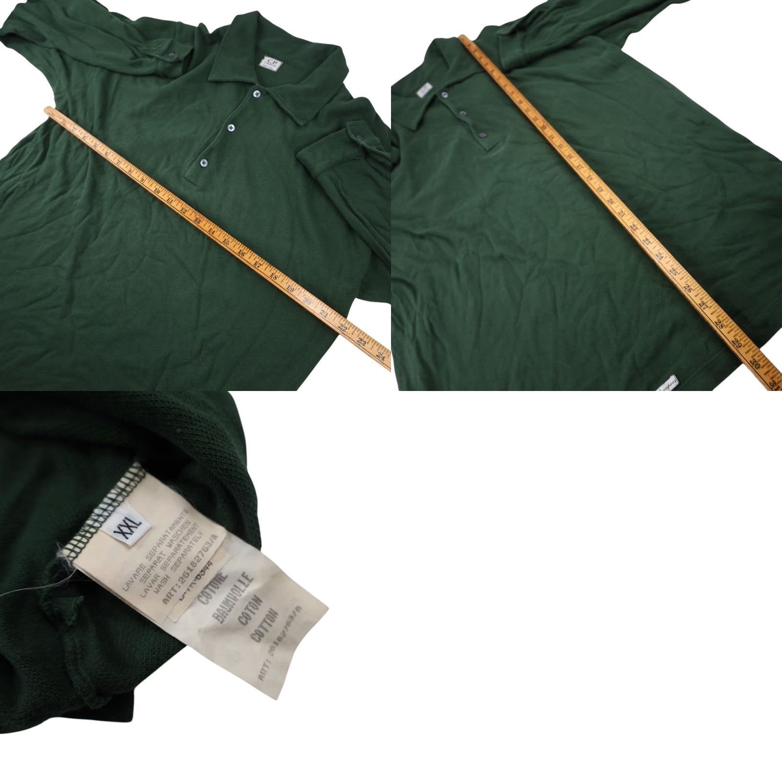 Vintage VINTAGE C.P. Company Long Sleeve Polo Shirt Mens XXL Green Polo Shirt 2XL Mens Size US XXL / EU 58 / 5 - 8 Thumbnail