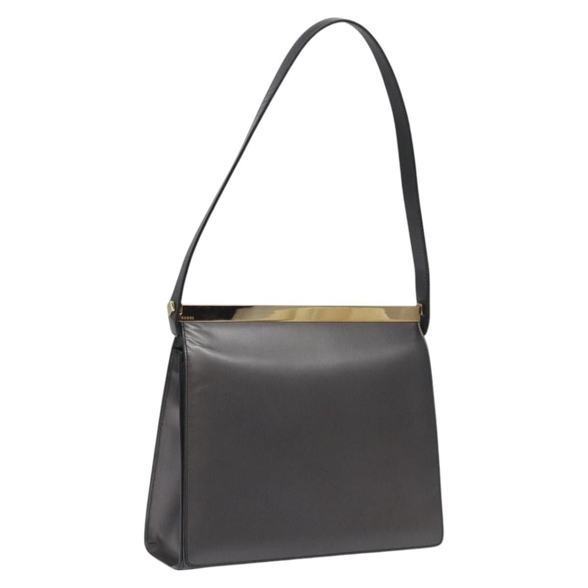 Gucci GUCCI Shoulder Bag Leather Gray Gold Size ONE SIZE - 1 Thumbnail